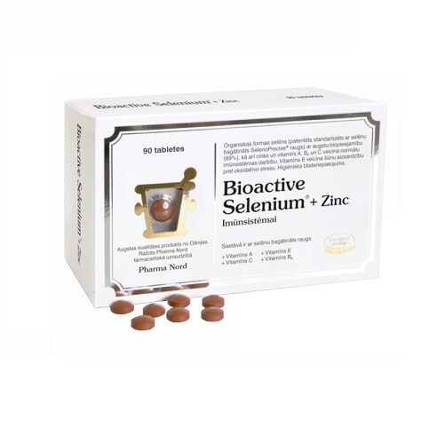 Bioactive Selenium + Zinc, 90 tabletes