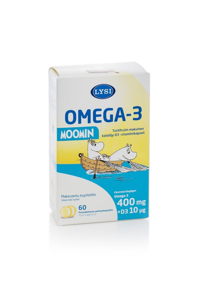 LYSI Children Omega-3 zivju eļļa, 60 kapsulas