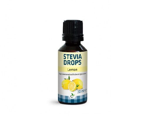 Stēvijas pilieni ar citronu aromātu, 30 ml