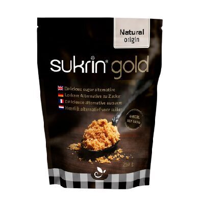 Sukrin Gold dabīgs saldinātājs, brūnā cukura alternatīva, 250 g