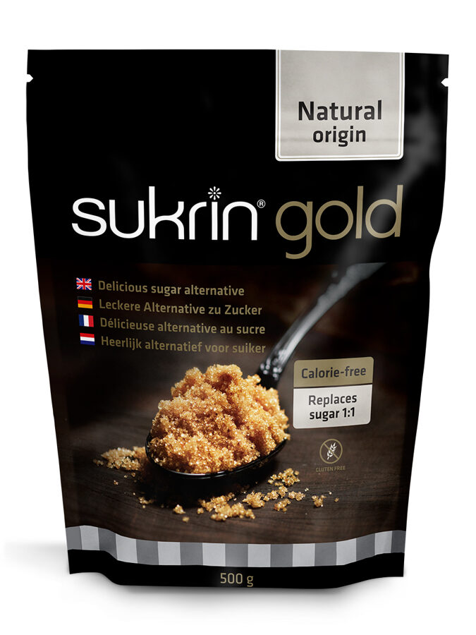Sukrin Gold dabīgs saldinātājs, brūnā cukura alternatīva,  500 g