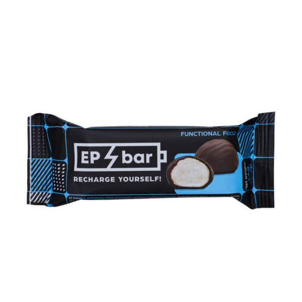 Kokosu un makadāmijas riekstu proteīna bumbiņas melnajā šokolādē bez pievienota cukura EPBar (3 gab), 66 g
