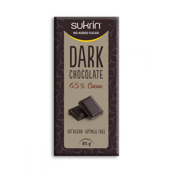 Tumšā šokolāde Sukrin, 85 g